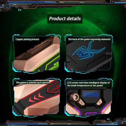 Ultra Silent 7 Laptop Cooling Fan - Portable Ac 220V Bronze