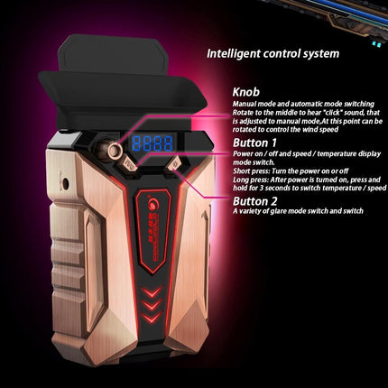 Ultra Silent 7 Laptop Cooling Fan - Portable Ac 220V Bronze