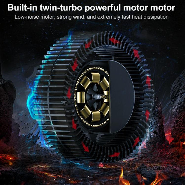 Dual Fan Laptop Radiator - Red Light