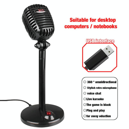 2.2M Usb Voice Chat Microphone - 360 Degree Rotatable For Video Conferencing