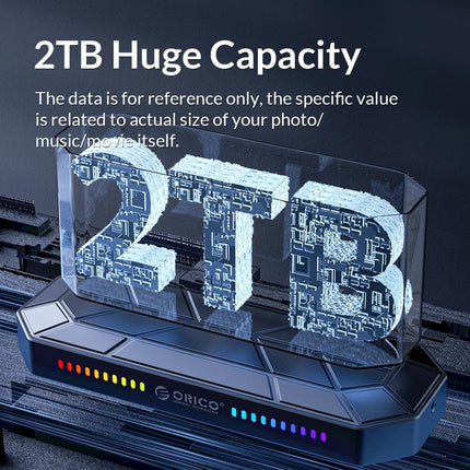 Rgb M.2 Nvme Ssd Enclosure - Compact Design