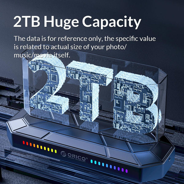 Rgb M.2 Nvme Ssd Enclosure - Compact Design