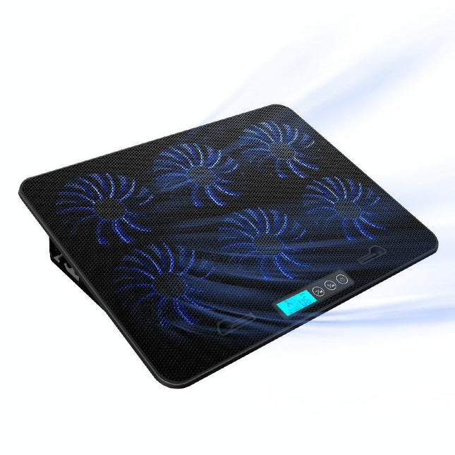 Silent Six-Fan Cooling Rack For Notebook Computers