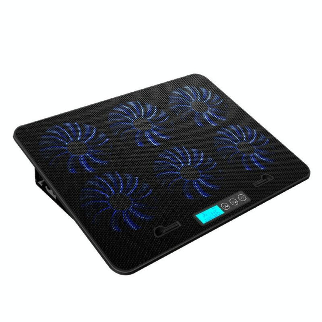 Silent Six-Fan Cooling Rack For Notebook Computers