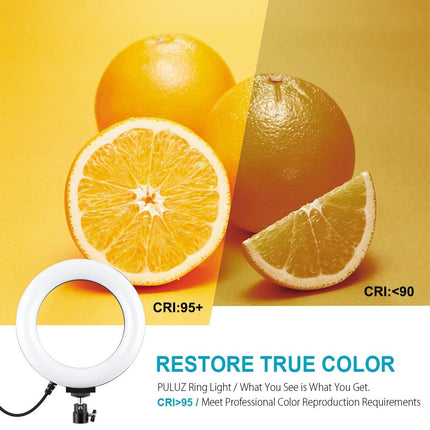 Live Broadcast Dual Phone Bracket & 6.2 Inch Led Ring Light Kit With Tripod Mount