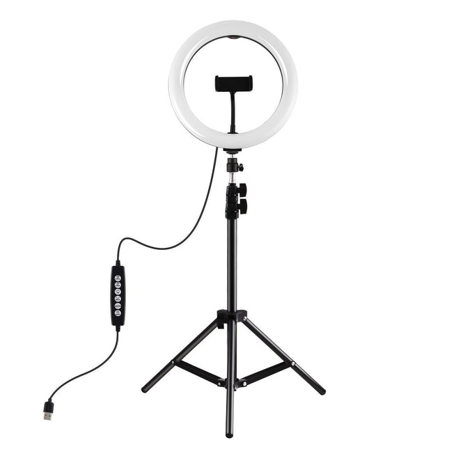 10.2 Rgbw Led Ring Light Kit With 1.1M Tripod & Phone Clamp