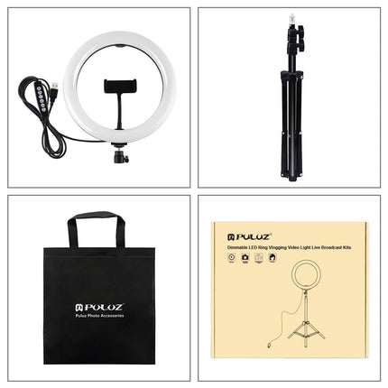 10.2 Rgbw Led Ring Light Kit With 1.1M Tripod & Phone Clamp