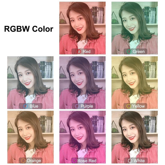 10 Mode Usb Led Ring Light With Tripod Mount And Cold Shoe Ball Head - 4.7 Inch Diameter