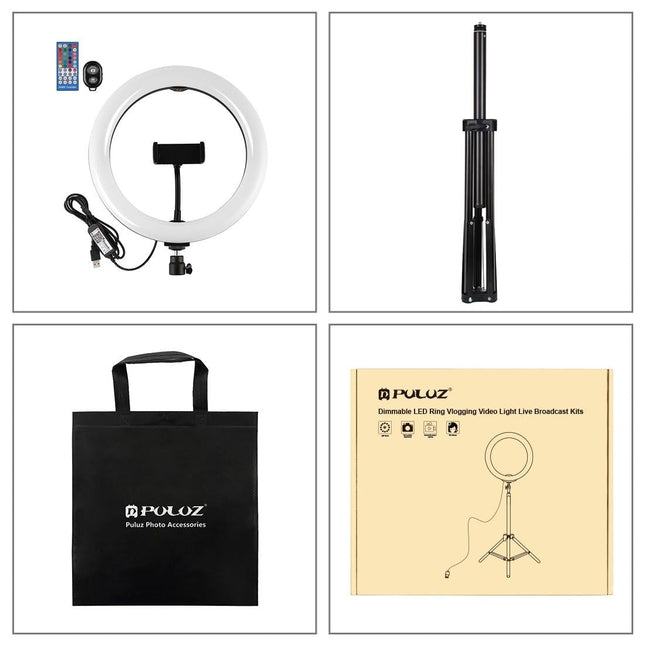 10.2 Rgbw Led Ring Light Kit With Tripod And Remote Control