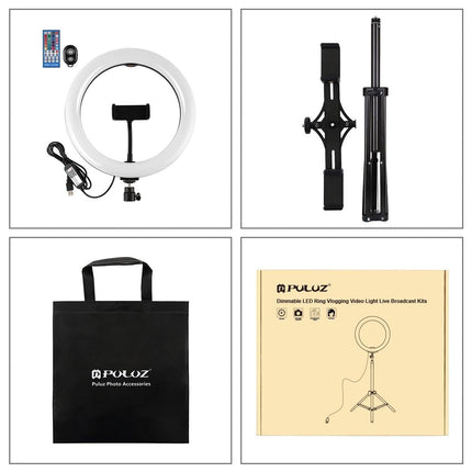 10.2 Rgbw Led Ring Light Kit With Tripod And Phone Mount