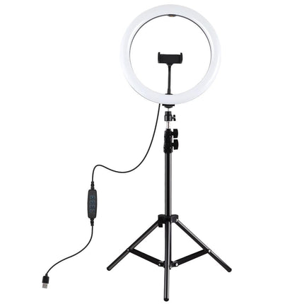11.8 Led Ring Light With Tripod And Phone Clamp - 3 Modes Dual Colour Temperature Dimmable - Perfect For Vlogging And Live Streaming