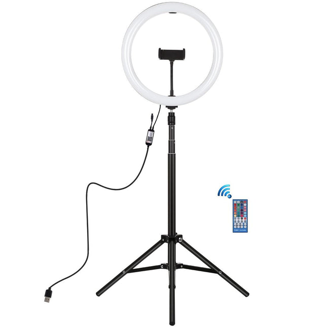 11.8 Rgbw Led Ring Light Kit With Mount & Remote