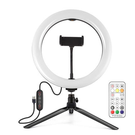 10.2 Marquee Led Beauty Light With Tripod And Remote - Dual-Colour Ring Light For Vlogging And Photography