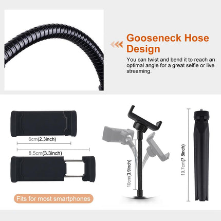 10.2 Marquee Led Beauty Light With Tripod And Remote - Dual-Colour Ring Light For Vlogging And Photography