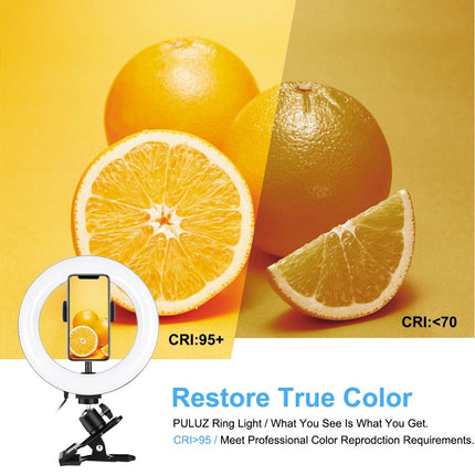 7.9 Ring Selfie Light With Dual Colour Led For Vlogging & Photography