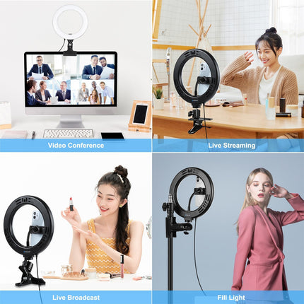 7.9 Ring Selfie Light With Dual Colour Led For Vlogging & Photography