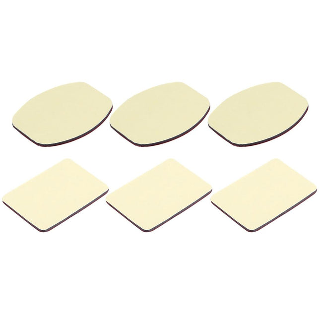 Set Of 3 Flat And 3 Curved Adhesive Pads For Gopro Hero12