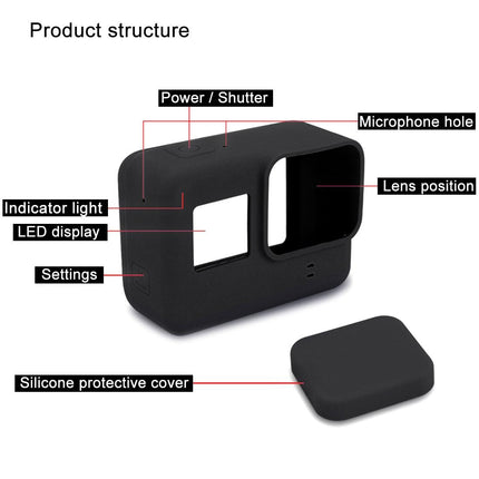 Gopro Hero7 Silicone Case With Lens Cover