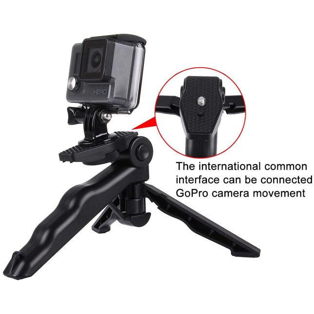 Grip Folding Tripod Mount For Gopro And Xiaoyi Action Cameras
