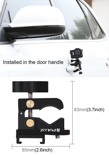 Universal Fixing Clamp For Action Cameras - Aluminium Mount