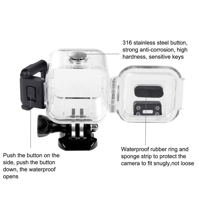 Waterproof Diving Case For Gopro Hero Session - 45M