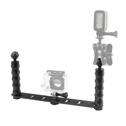 Aluminum Dual Handheld Selfie Monopod For Gopro Hero 12