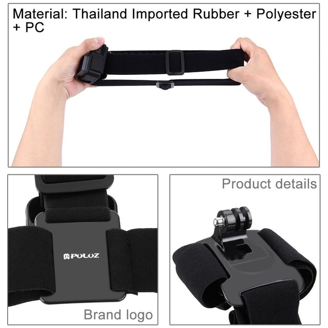 Adjustable Elastic Mount Belt For Action Cameras