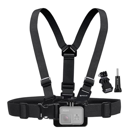 Universal Body Mount Belt For Action Cameras With J Hook And Long Screw