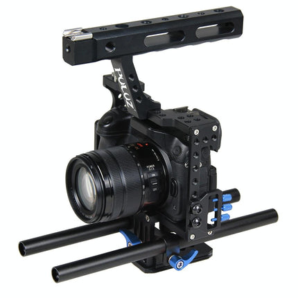 Sony A7 / A7S / A7R Camera Cage Stabilizer With Handle - Blue