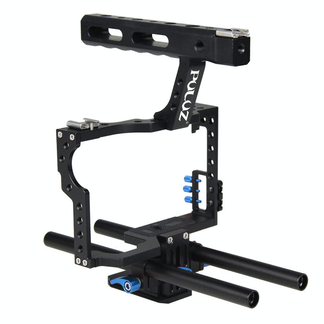 Sony A7 / A7S / A7R Camera Cage Stabilizer With Handle - Blue
