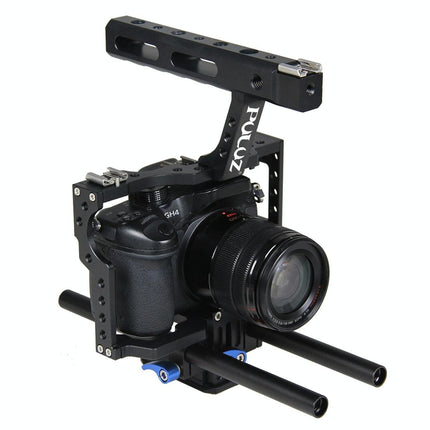 Sony A7 / A7S / A7R Camera Cage Stabilizer With Handle - Blue