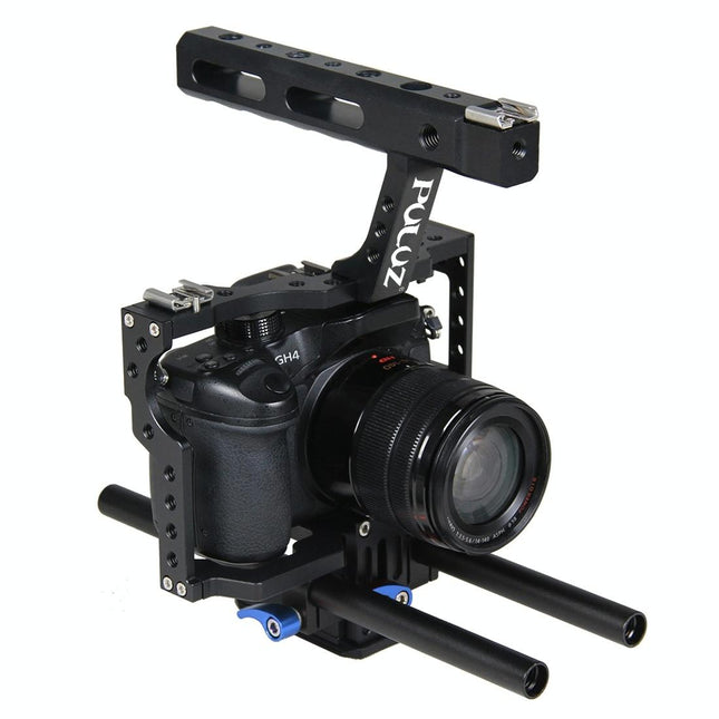 Sony A7 / A7S / A7R Camera Cage Stabilizer With Handle - Blue