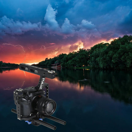 Sony A7 / A7S / A7R Camera Cage Stabilizer With Handle - Blue