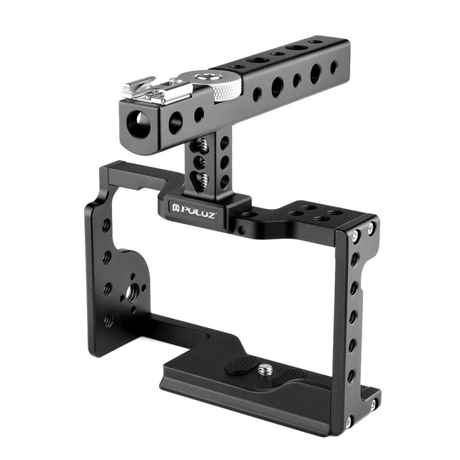 Sony A6600 Video Camera Cage Stabilizer With Handle - Black