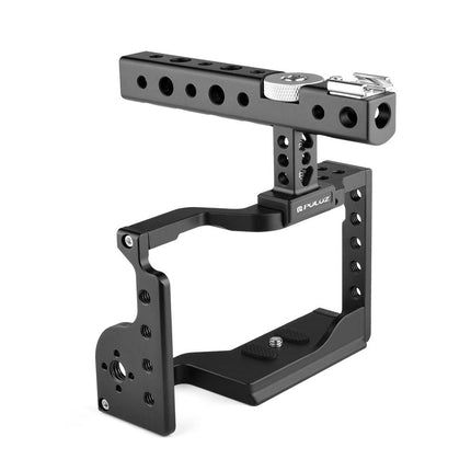Sony A6600 Video Camera Cage Stabilizer With Handle - Black