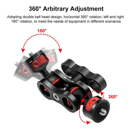 Universal Magic Arm With Ball Head Mount - Black