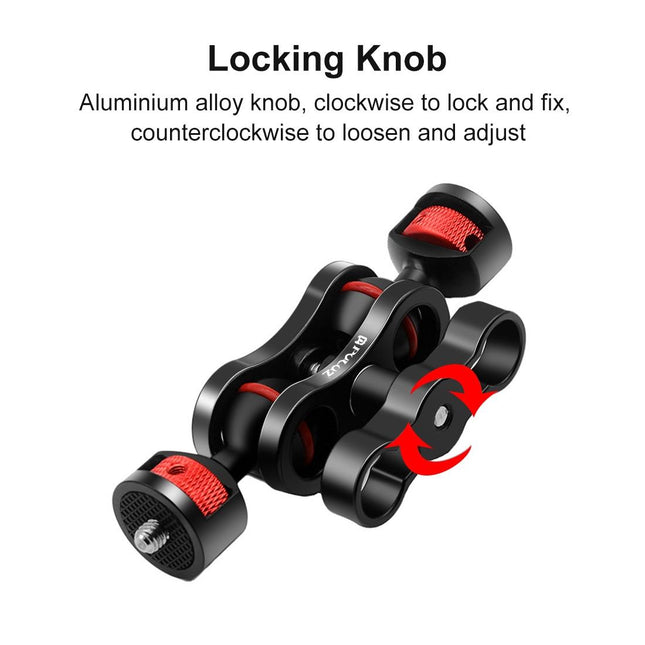 Universal Magic Arm With Ball Head Mount - Black