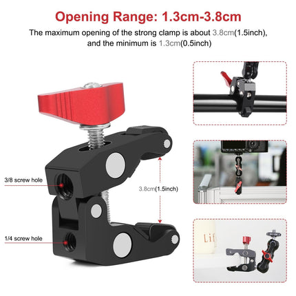 Versatile Magic Arm Clamp For Mounting - Red