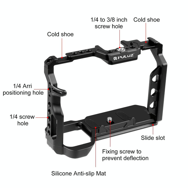 Sony A7 Camera Cage Stabilizer Rig - Metal Black
