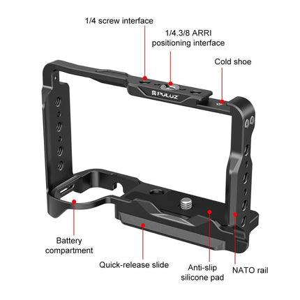 Sony Zv-E10 Ii Camera Cage Stabilizer - Black Metal