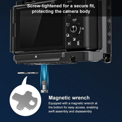 Sony Zv-E10 Ii Camera Cage Stabilizer - Black Metal