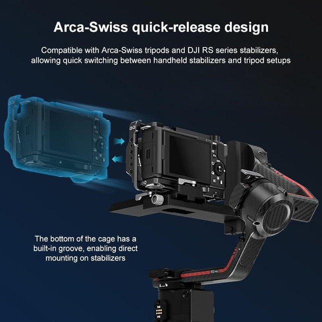 Sony Zv-E10 Ii Camera Cage Stabilizer - Black Metal