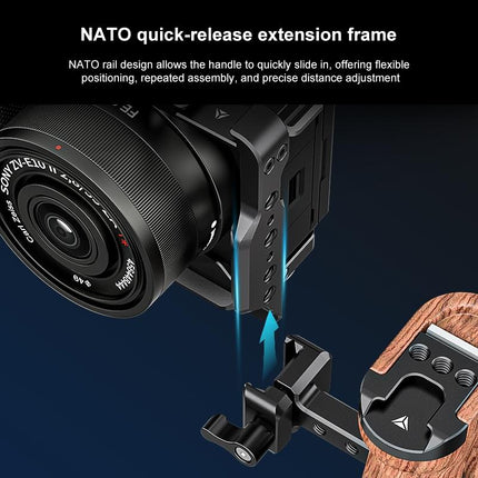 Sony Zv-E10 Ii Camera Cage Stabilizer - Black Metal