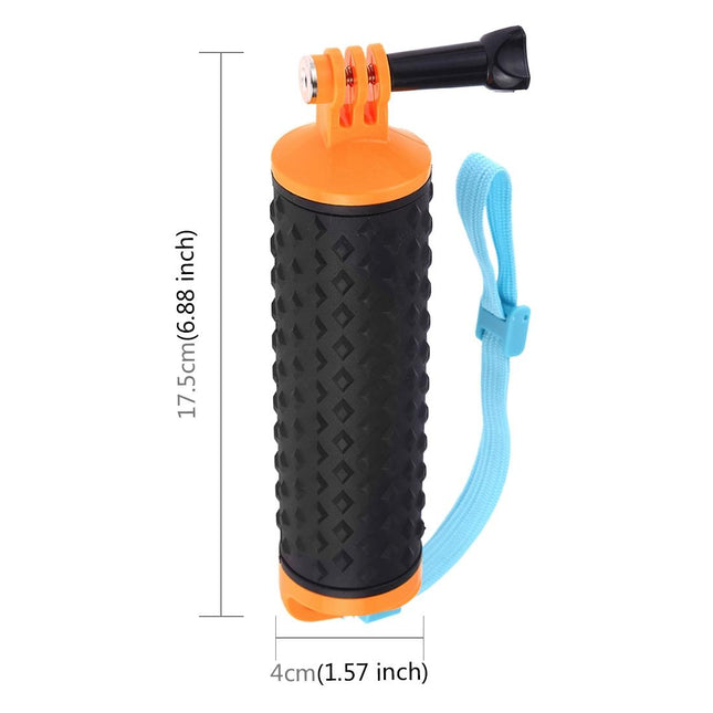 Buoyant Floating Handle Grip For Gopro And Action Cameras With Strap