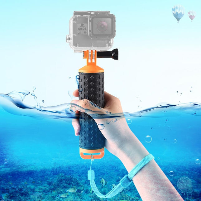Buoyant Floating Handle Grip For Gopro And Action Cameras With Strap