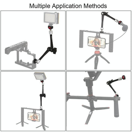 Adjustable Articulating Magic Arm - 11 Inch Aluminum Alloy