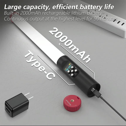 Waterproof Handheld Light Stick With Remote Control - 114 Leds