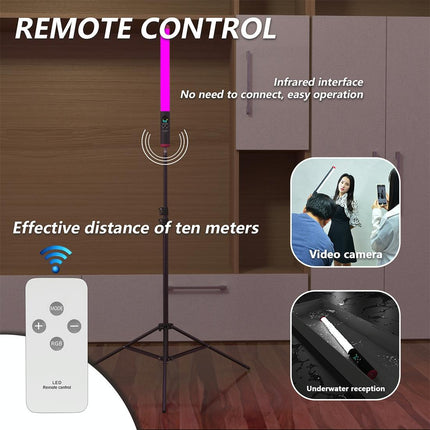 Waterproof Handheld Light Stick With Remote Control - 114 Leds