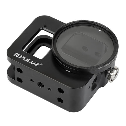 Aluminum Alloy Protective Cage With Insurance Frame And 52Mm Uv Lens For Gopro Hero8