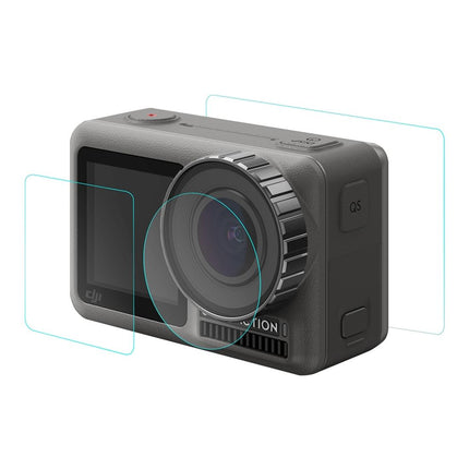 9H Tempered Glass Film For Dji Action Lens And Lcd Display